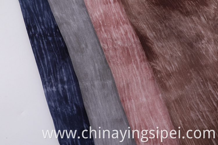 Rayon Tie Dyed Fabrics